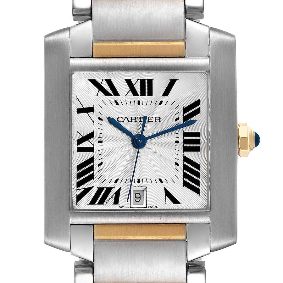 Unisex Large Cartier Tank Francaise Two Tone Watch with 18K Yellow Gold / Stainless Steel Polished Finish. (Pre-Owned)